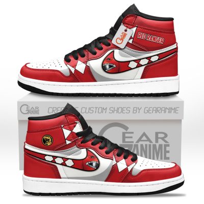 Red Ranger J1s Sneakers Movies Custom Shoes