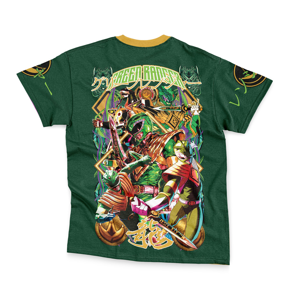 Green Ranger Mighty Morphin Power Rangers Streetwear T-Shirt - Image 2
