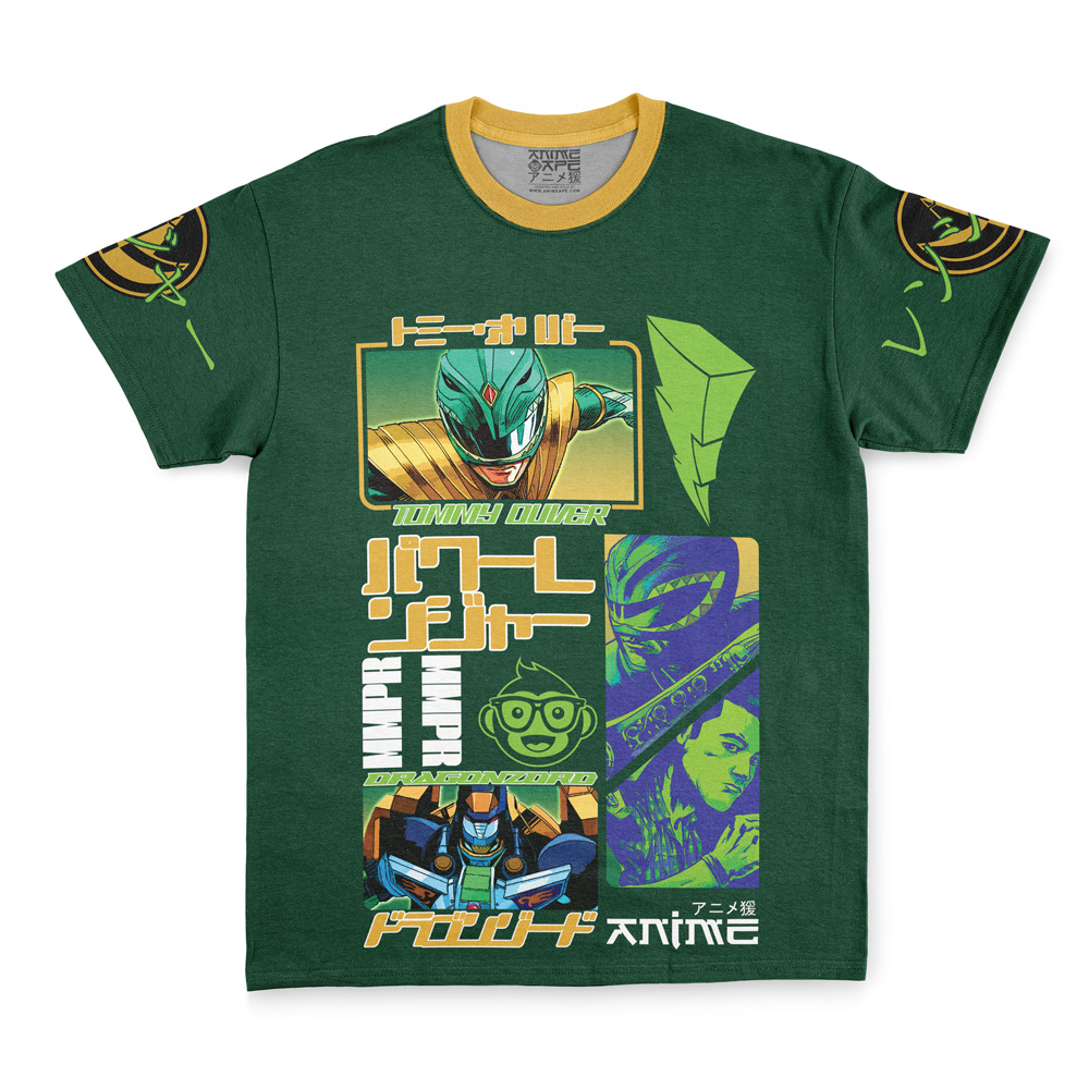 Green Ranger Mighty Morphin Power Rangers Streetwear T-Shirt - Image 3