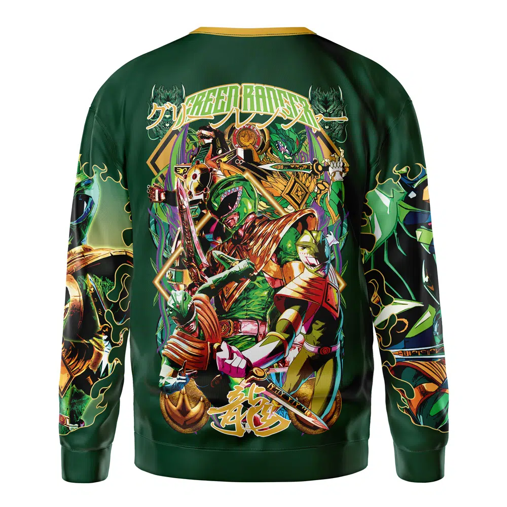 green Sweatshirt back - Power Rangers Store