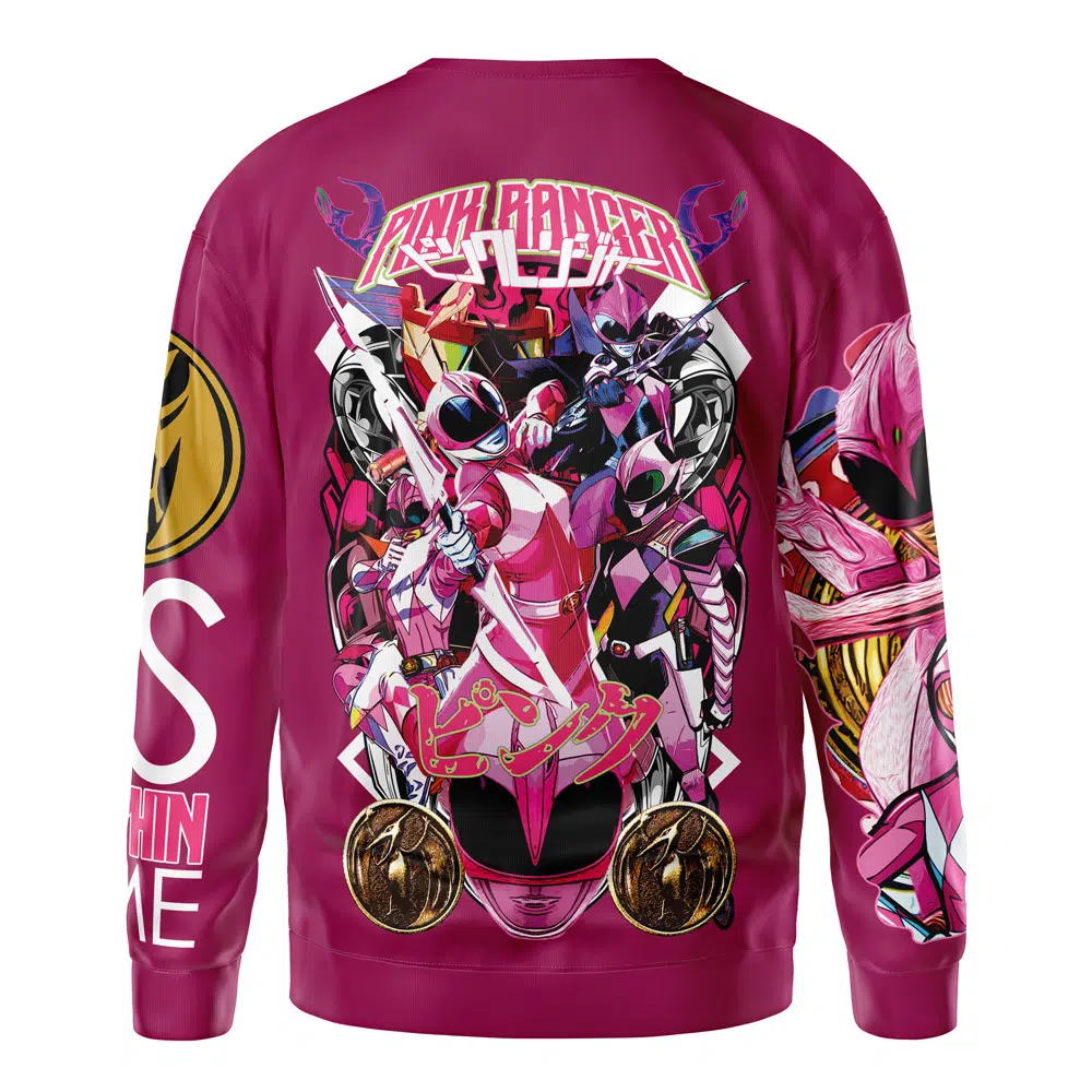 Pink Ranger Mighty Morphin Power Rangers Streetwear Sweatshirt