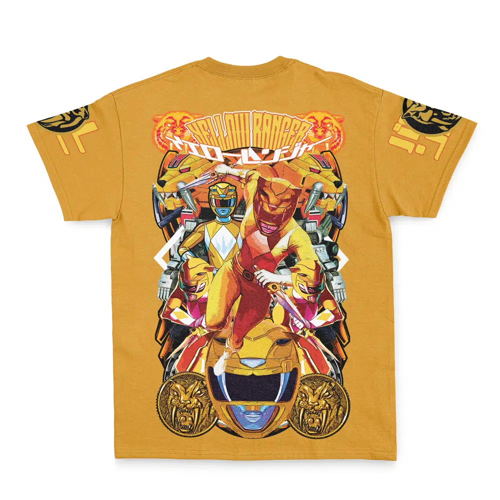 Yellow Ranger Mighty Morphin Power Rangers Streetwear T-Shirt